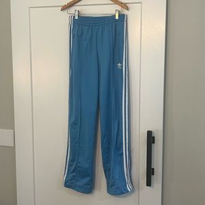 Blue Adidas track pants
